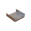 Trench SA44SE Metal Trunking 100mm x 100mm End Cap with Screw Fixing Galvanised