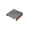 Trench SA44SE-SEC Metal Trunking 100mm x 100mm End Cap with Tamperproof Fixing Galvanised