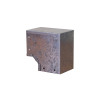 Trench SA4490T Metal Trunking 100mm x 100mm 90 Degree Flat Top Cover Bend with Screw Fixing Galvanised