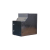 Trench SA4490I-SEC Metal Trunking 100mm x 100mm 90 Degree Internal Cover Bend with Tamperproof Fixing Galvanised