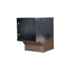 Trench SA4490I-SEC Metal Trunking 100mm x 100mm 90 Degree Internal Cover Bend with Tamperproof Fixing Galvanised