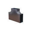 Trench SA42TTC-SEC Metal Trunking 100mm x 50mm Flat Tee Top Cover Bend with Tamperproof Fixing Galvanised