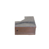 Trench SA2290T-SEC Metal Trunking 50mm x 50mm 90 Degree Flat Top Cover Bend with Tamperproof Fixing Galvanised