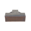 Trench SA22TTC-SEC Metal Trunking 50mm x 50mm Flat Tee Top Cover Bend with Tamperproof Fixing Galvanised