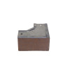 Trench SA2290I-SEC Metal Trunking 50mm x 50mm 90 Degree Internal Cover Bend with Tamperproof Fixing Galvanised