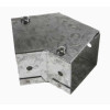 Trench SA4445T Metal Trunking 100mm x 100mm 45 Degree Flat Top Cover Bend with Screw Fixing Galvanised