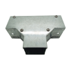 Trench SA22TTC-SEC Metal Trunking 50mm x 50mm Flat Tee Top Cover Bend with Tamperproof Fixing Galvanised