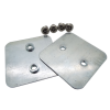 Trench SA2STC-SEC Metal Trunking Pair of 50mm Deep Internal Couplers with Tamperproof Fixing Galvanised