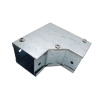 Trench SA22TTC-SEC Metal Trunking 50mm x 50mm Flat Tee Top Cover Bend with Tamperproof Fixing Galvanised