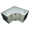 Trench SA4290I-SEC Metal Trunking 100mm x 50mm 90 Degree Internal Cover Bend with Tamperproof Fixing Galvanised