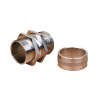 Ronbar  40mm Swivel Gland & Locknut, for use on galvanised steel flexible conduit