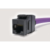 HellermannTyton HTC-C6U-KJ12/BK Cat6 Unshielded Keystone Jack Tool Free Black (Box/12)