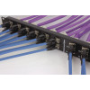 HellermannTyton HTC-XXS-PPA241U/BK 1U 24 Port Angled Unloaded Shielded Patch Panel Black