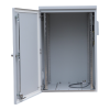 IP55 6U Wall Cabinet, 600mm Deep, with Cowled Fan & Filter Set - Grey