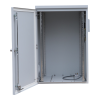 IP55 9U Wall Cabinet, 600mm Deep, with Cowled Fan & Filter Set - Grey