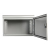 IP66 12U Wall Cabinet, 400mm Deep, Grey 1.5mm Galvanised Steel