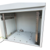 IP66 9U Wall Cabinet, 600mm Deep, Grey Powder Coated Galvanised Mild Steel
