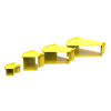 HellermannTyton GigaDuct 200mm x 100mm 45° Horizontal Elbow With Cover Yellow