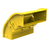 HellermannTyton GigaDuct 300mm x 100mm 90° Vertical Up Outside Elbow With Cover Yellow