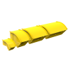 HellermannTyton GigaDuct 200mm x 100mm 45° Vertical Up Outside Elbow With Cover Yellow