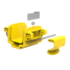 HellermannTyton GigaDuct 50mm x 50mm Toolless Coupler Yellow