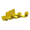 HellermannTyton GigaDuct 300mm x 100mm Toolless Coupler Yellow