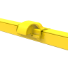 HellermannTyton GigaDuct 100mm x 100mm Outlet Waterfall Outlet  Yellow