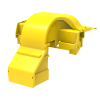 HellermannTyton GigaDuct 100mm x 100mm Conduit Support 2 x 32mm Outlet Adapter With Cover Yellow