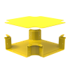 HellermannTyton GigaDuct 300mm Intersection With Cover Yellow