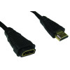 2m HDMI High Speed with Ethernet Male to Female 30Awg Black