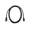 2m HDMI High Speed with Ethernet Male to Female 30Awg Black