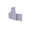 Dietzel Univolt PVC Maxi Trunking 150mm x 50mm Fabricated Flat Tee White