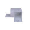 Dietzel Univolt PVC Maxi Trunking 100mm x 100mm Fabricated Flat Bend White
