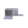 Dietzel Univolt PVC Maxi Trunking 75mm x 75mm Fabricated Flat Bend White