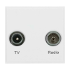 Scolmore MM420WH Click New Media White TV & Radio Module EURO 50x50mm Module