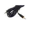 3m 3.5mm Stereo Male to Male Audio Lead Black (Each)