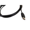 3m USB 2.0 Type A Male to Male Black