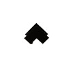 Black 40mm x 25mm Internal Angle (Each)