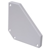 Marco  Satin Anodised Aluminium White Bench Trunking End Cover Pack of 2  (PAIR)