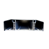Marco Apollo 170mm x 50mm 3 Compartment Chamfered Straight Trunking 3m Length PVC Charcoal