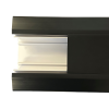 Marco Apollo 170mm x 50mm 3 Compartment Chamfered Straight Trunking 3m Length PVC Charcoal