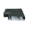 Marco Apollo 170mm x 50mm 3 Compartment Chamfered Straight Trunking Flat Angle PVC Charcoal