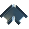 Marco Apollo 170mm x 50mm 3 Compartment Chamfered Straight Trunking Flat Angle PVC Charcoal