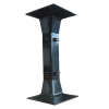 Marco Apollo 170mm x 50mm 3 Compartment Chamfered Straight Trunking Internal Angle PVC Charcoal