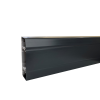 Marco Apollo 170mm x 50mm 3 Compartment Dado–Skirting Straight Trunking 3m Length PVC Charcoal