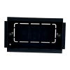 Marco PVC Dado - Charcoal Skirting 35mm Deep Double Gang Accessory Box (Each)