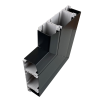 Marco Apollo PVC Charcoal 3 Compartment Dado - Skirting Trunking Flat Angle Upward (Each)