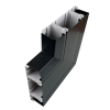 Marco Apollo 170mm x 50mm 3 Compartment Skirting Flat Angle Upward PVC Charcoal
