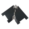 Marco Apollo 170mm x 50mm 3 Compartment Skirting Flat Angle Upward PVC Charcoal