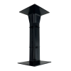 Marco Apollo 170mm x 50mm 3 Compartment Skirting Internal Angle Upward PVC Charcoal